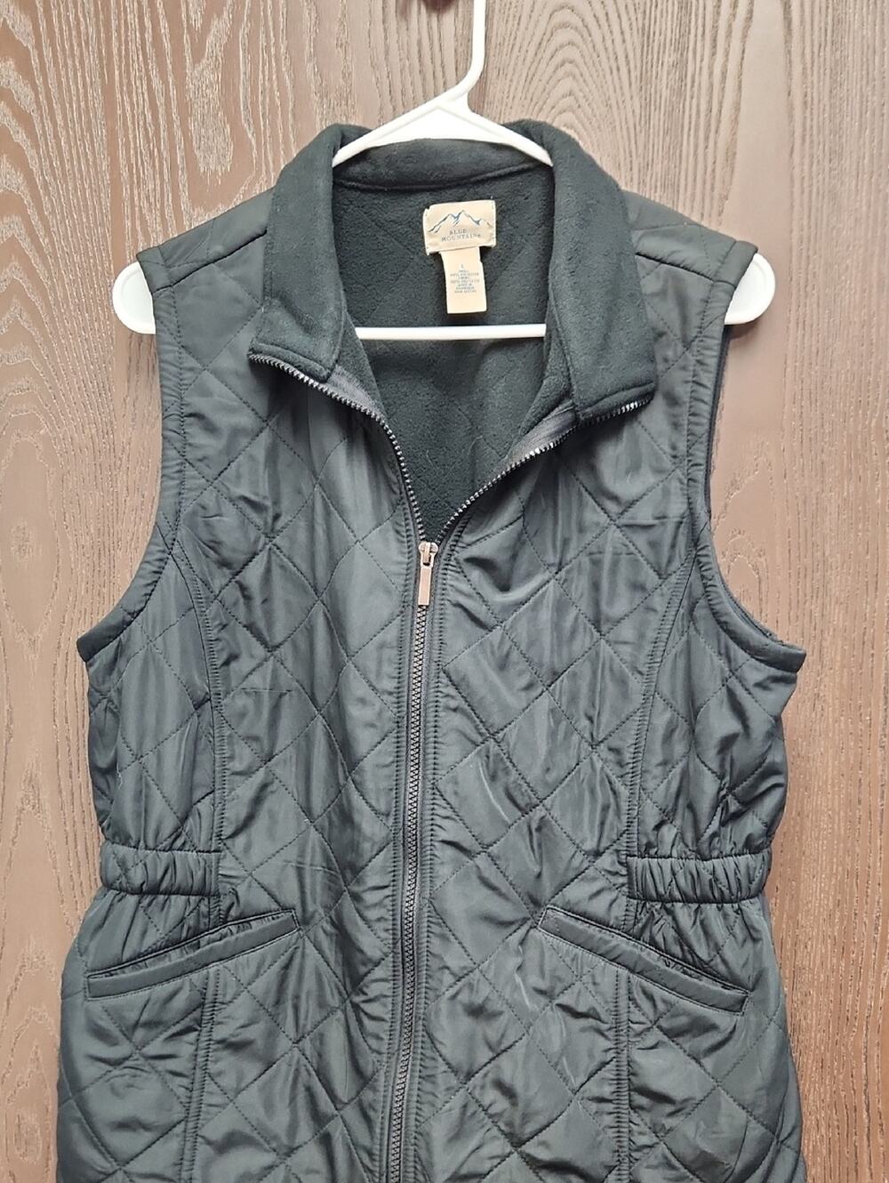 Quilted Sleeveless Vest - Forest Green
